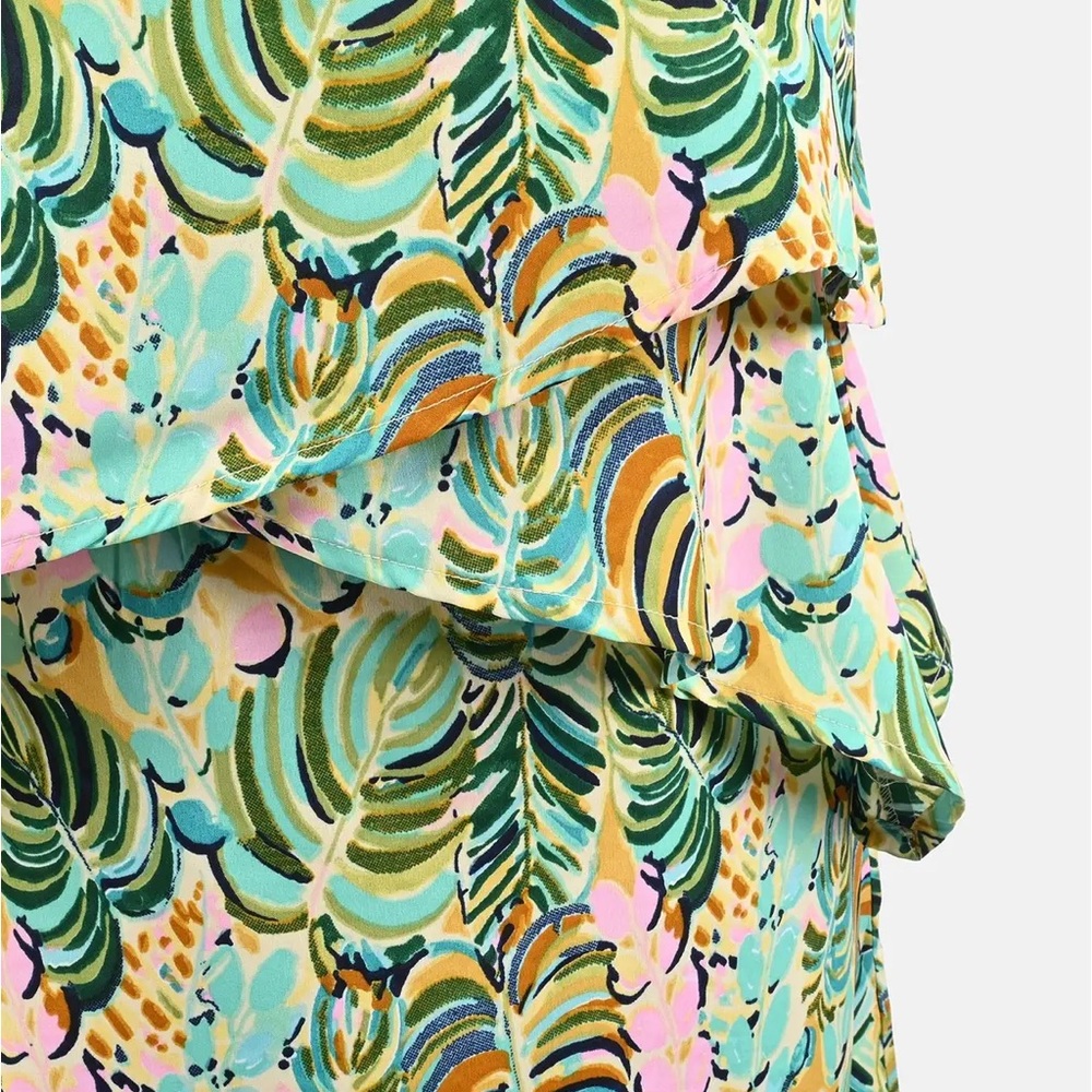 GREENE LEAF PRINTED DRESS💕 - Picture 5 of 5